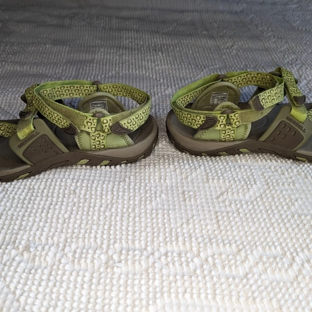 Merrellâ•‘Waterpro Simarron Lime Green Sandalsâ•‘Size - Picture 4 of 6